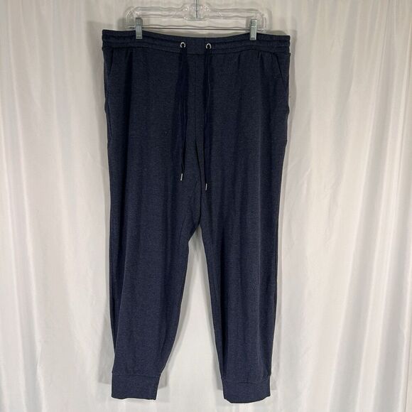 Soma Pants - Soma Weekend Sweatpants Women's XL Blue Pull On Drawstring Pockets